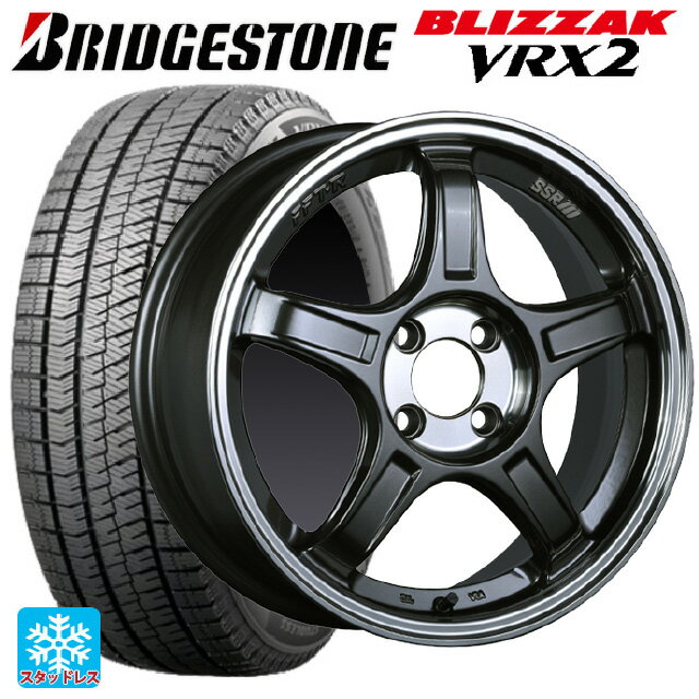 165/55R15 75Q ブリヂストン ブリザック VRX2 正規品 タナベ SSR GT X03 マシンドグラファイトガンメタ＋スモーククリア 15-5J 国産車用 スタッドレスタイヤホイール4本セット