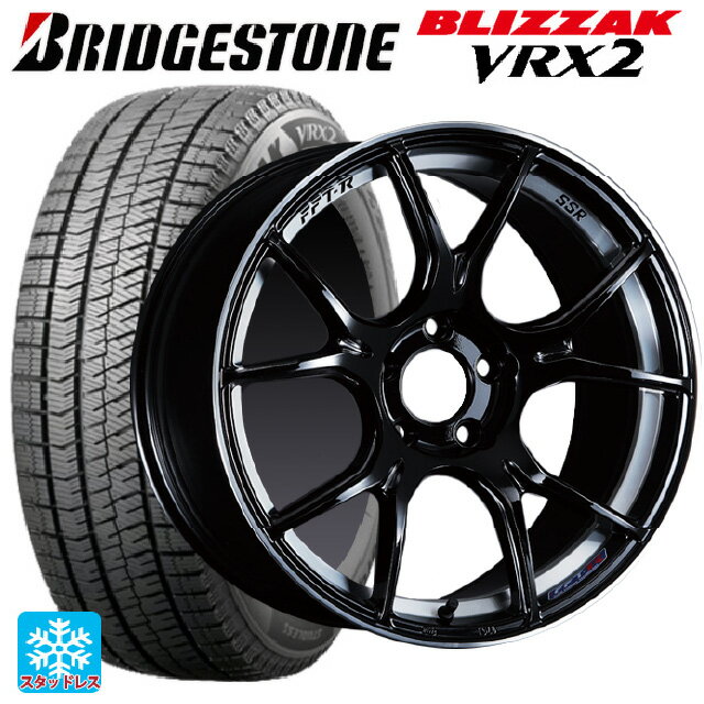 ホンダ ZR-V(RZ4)用 225/55R18 98Q ブリヂストン ブリザック VRX2 正規品 タナベ SSR GT X02 グロスブラック 新品スタッドレスタイヤホイール 4本セット
