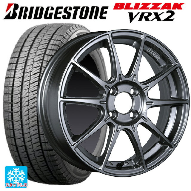 225/55R17 97Q ブリヂストン ブリザック VRX2 正規品 タナベ SSR GT X01 ダークシルバー 17-7J 国産車用 スタッドレスタイヤホイール4本セット