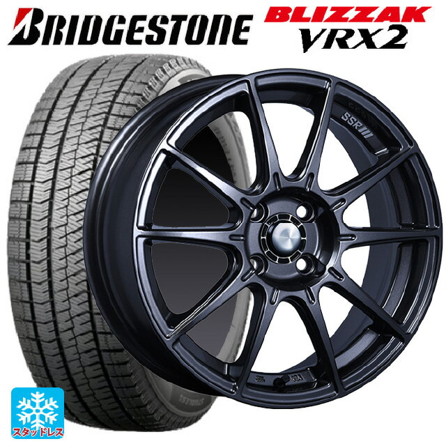 【6/15〜16限定 全品P5倍＆クーポン】165/55R15 75Q ブリヂストン ブリザック VRX2 正規品 タナベ SSR GT X01 ST スペック ダークガンメタ 15-5J 国産車用 スタッドレスタイヤホイール4本セット