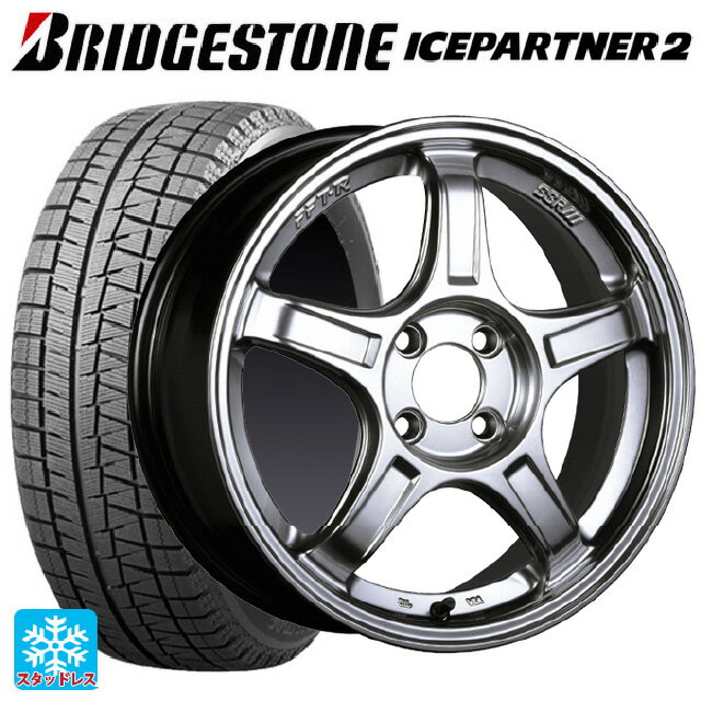 165/55R15 75Q ブリヂストン アイスパートナー2 正規品 タナベ SSR GT X03 クロームシルバー 15-5J 国産車用 スタッドレスタイヤホイール4本セット