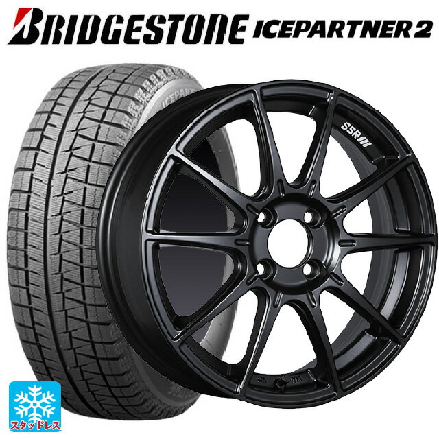 【6/15〜16限定 全品P5倍＆クーポン】185/65R15 88Q ブリヂストン アイスパートナー2 正規品 タナベ SSR GT X01 フラットブラック 15-6J 国産車用 スタッドレスタイヤホイール4本セット