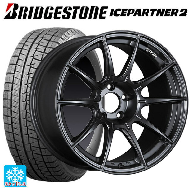 【最大3万円OFFクーポン 5/16 1:59迄】225/45R18 91Q ブリヂストン アイスパートナー2 正規品 タナベ SSR GT X01 フラットブラック 18-7.5J 国産車用 スタッドレスタイヤホイール4本セット