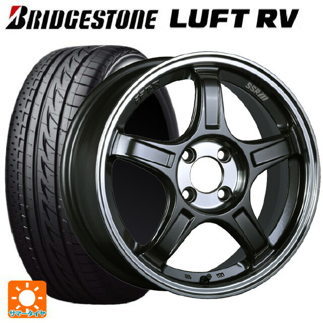 【5/9 20時〜 最大3万円OFFクーポン】2024年製 215/50R17 95V XL ブリヂストン ルフトRV(日本製) 正規品 # タナベ SSR GT X03 マシンドグラファイトガンメタ＋スモーククリア 17-7J 国産車用 サマータイヤホイール4本セット