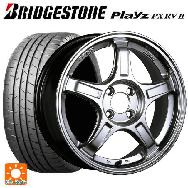 【6/22 20時〜 全品P5倍＆クーポン】205/50R17 93V XL ブリヂストン プレイズ PX-RV2 正規品 # タナベ SSR GT X03 クロムシルバー 17-7J 国産車用 サマータイヤホイール4本セット