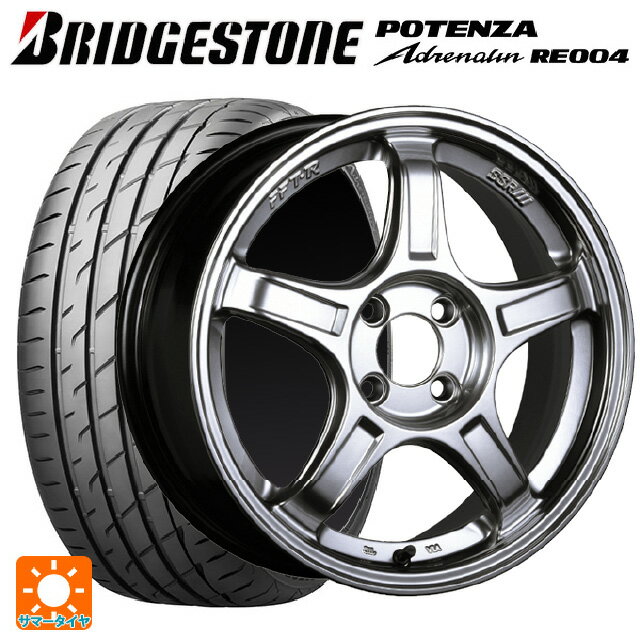 【6/15〜16限定 全品P5倍＆クーポン】165/45R16 74V XL ブリヂストン ポテンザ アドレナリン RE004 正規品 タナベ SSR GT X03 クロムシルバー 16-5.5J 国産車用 サマータイヤホイール4本セット
