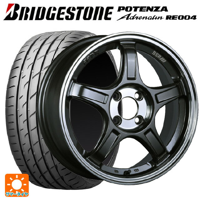 【6/22 20時〜 全品P5倍＆クーポン】165/45R16 74V XL ブリヂストン ポテンザ アドレナリン RE004 正規品 タナベ SSR GT X03 マシンドグラファイトガンメタ＋スモーククリア 16-5.5J 国産車用 サマータイヤホイール4本セット