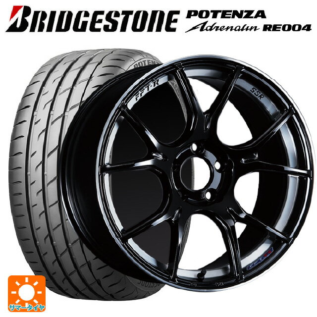 【6/11 1:59迄 全品ポイント5倍】225/40R19 93W XL ブリヂストン ポテンザ アドレナリン RE004 正規品 タナベ SSR GT X02 グロスブラック 19-8J 国産車用 サマータイヤホイール4本セット