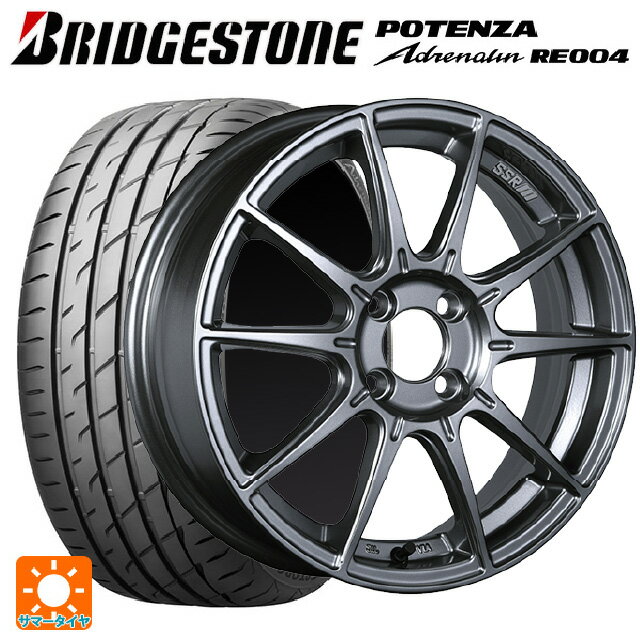 【5/9 20時〜 最大3万円OFFクーポン】225/55R17 101W XL ブリヂストン ポテンザ アドレナリン RE004 正規品 タナベ SSR GT X01 ダークシルバー 17-7J 国産車用 サマータイヤホイール4本セット