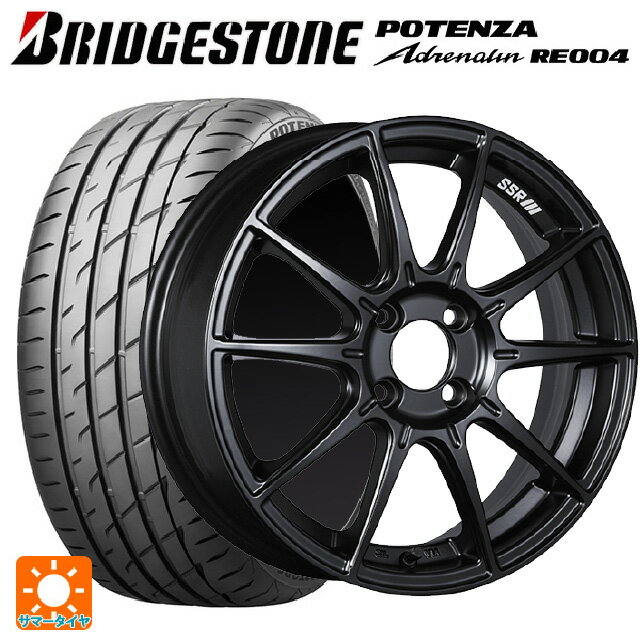 【最大3万円OFFクーポン 5/16 1:59迄】165/45R16 74V XL ブリヂストン ポテンザ アドレナリン RE004 正規品 タナベ SSR GT X01 フラットブラック 16-5J 国産車用 サマータイヤホイール4本セット