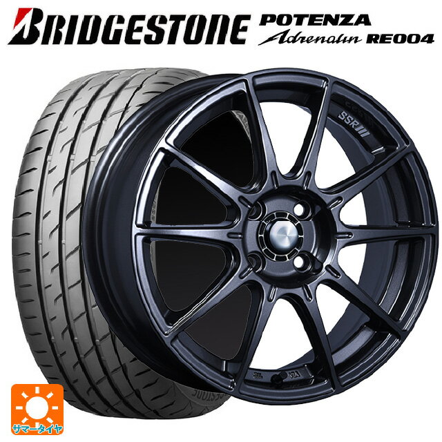 165/45R16 74V XL ブリヂストン ポテンザ アドレナリン RE004(数量限定) 正規品 タナベ SSR GT X01 ST スペック ダークガンメタ 16-5J 国産車用 サマータイヤホイール4本セット