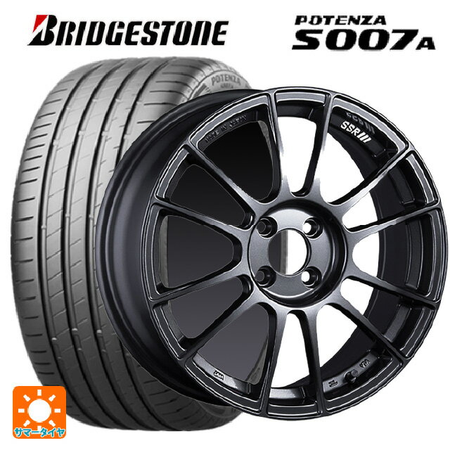 【6/11 1:59迄 全品ポイント5倍】215/45R17 91Y XL ブリヂストン ポテンザ S007A 正規品(数量限定) タナベ SSR GT X04 ダークガンメタ 17-7J 国産車用 サマータイヤホイール4本セット