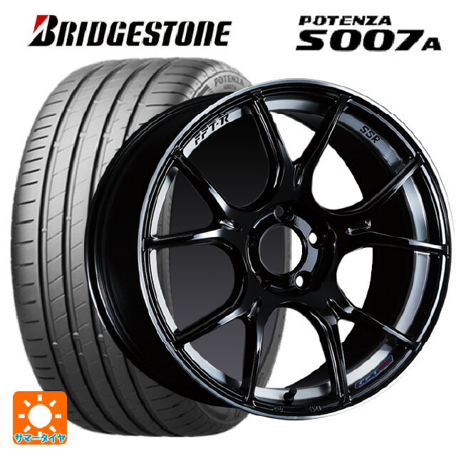 【6/22 20時〜 全品P5倍＆クーポン】225/40R19 93Y XL ブリヂストン ポテンザ S007A 正規品 タナベ SSR GT X02 グロスブラック 19-8J 国産車用 サマータイヤホイール4本セット