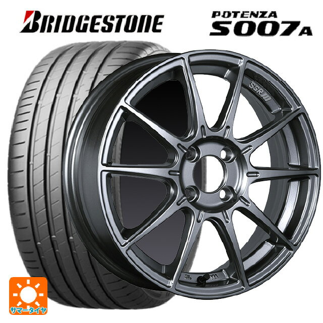 【最大3万円OFFクーポン 5/16 1:59迄】215/50R17 91W ブリヂストン ポテンザ S007A 正規品 タナベ SSR GT X01 ダークシルバー 17-7J 国産車用 サマータイヤホイール4本セット