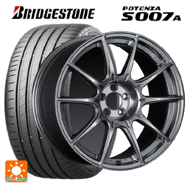 【10/14 20時〜最大3万円OFFクーポン】トヨタ カローラ スポーツ(210系)用 215/45R17 91Y XL ブリヂストン ポテンザ S007A 正規品(数量限定) タナベ SSR GT X01 ダークシルバー 新品サマータイヤホイール 4本セット