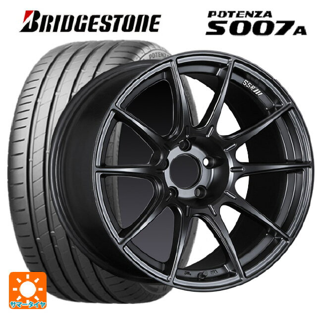 トヨタ プリウス(50系)用 215/45R17 91Y XL ブリヂストン ポテンザ S007A 正規品 タナベ SSR GT X01 フラットブラック 新品サマータイヤホイール 4本セット