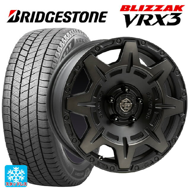 2024年製 215/65R16 98Q ブリヂストン ブリザック VRX3 正規品 # ウェッズ クロスオーバー ガーメンツ スタイルM マットブラッククリア 16-7J 国産車用 スタッドレスタイヤホイール4本セット