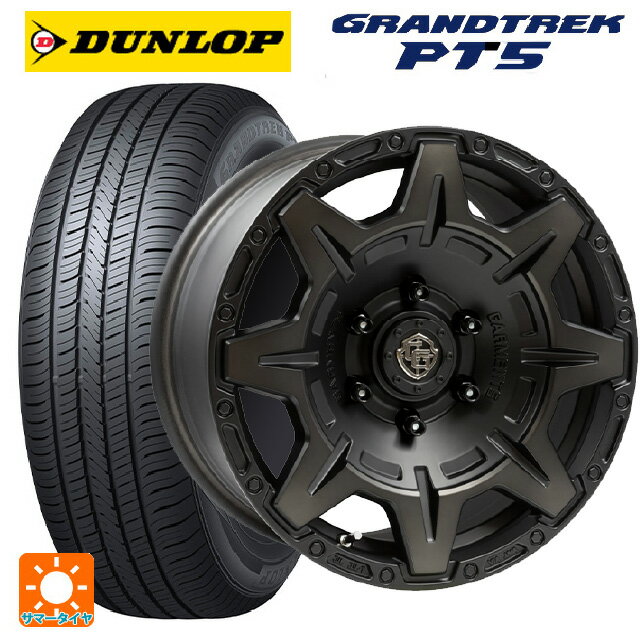 トヨタ ランドクルーザープラド(150系)用 275/65R17 115H ダンロップ グラントレックPT5 クロスオーバー ガーメンツ スタイルM マットブラッククリア 新品サマータイヤホイール 4本セット