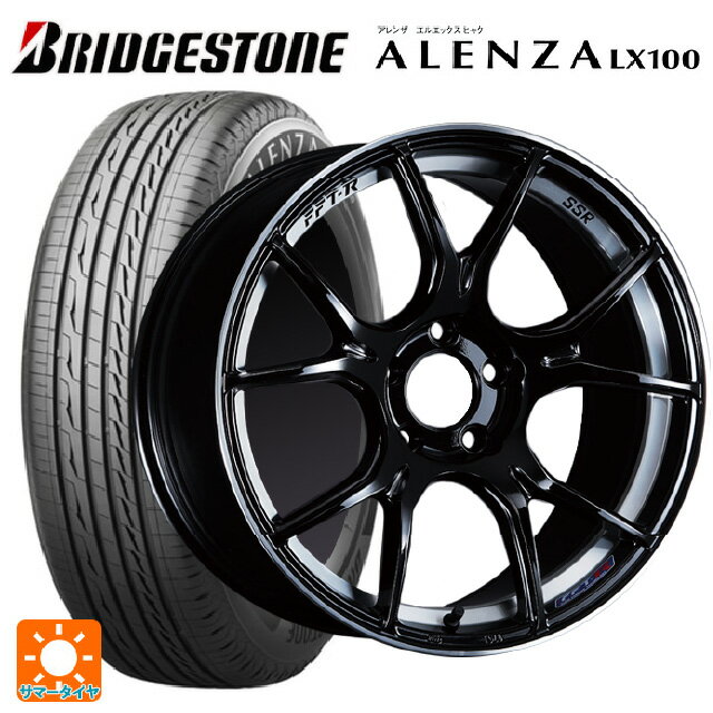 ニッサン エクストレイル(33系)用 2025年製 235/60R18 103H ブリヂストン アレンザLX100 正規品 タナベ SSR GT X02 グロスブラック 新品サマータイヤホイール 4本セット