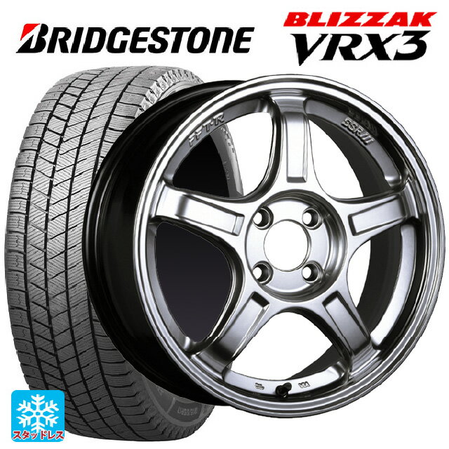 【5/9 20時〜 最大3万円OFFクーポン】165/55R15 75Q ブリヂストン ブリザック VRX3 # 正規品 タナベ SSR GT X03 クロムシルバー 15-5J 国産車用 スタッドレスタイヤホイール4本セット