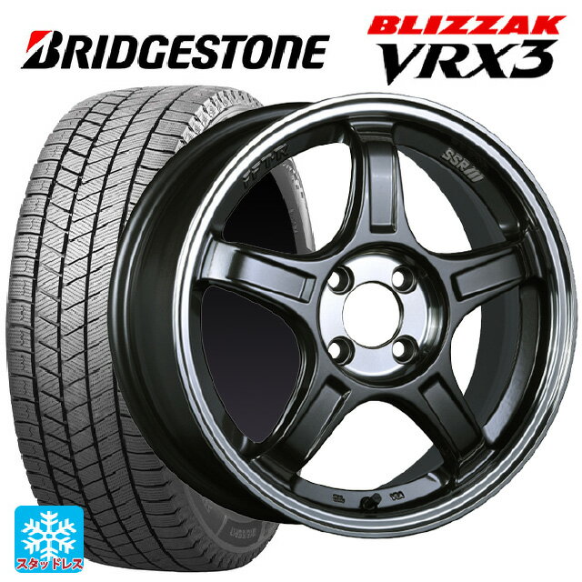 2024年製 165/50R16 75Q ブリヂストン ブリザック VRX3 正規品 タナベ SSR GT X03 マシンドグラファイトガンメタ＋スモーククリア 16-5.5J 国産車用 スタッドレスタイヤホイール4本セット