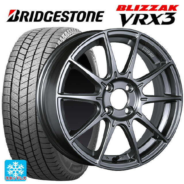 205/50R17 93Q XL ブリヂストン ブリザック VRX3 正規品 タナベ SSR GT X01 ダークシルバー 17-7J 国産車用 スタッドレスタイヤホイール4本セット