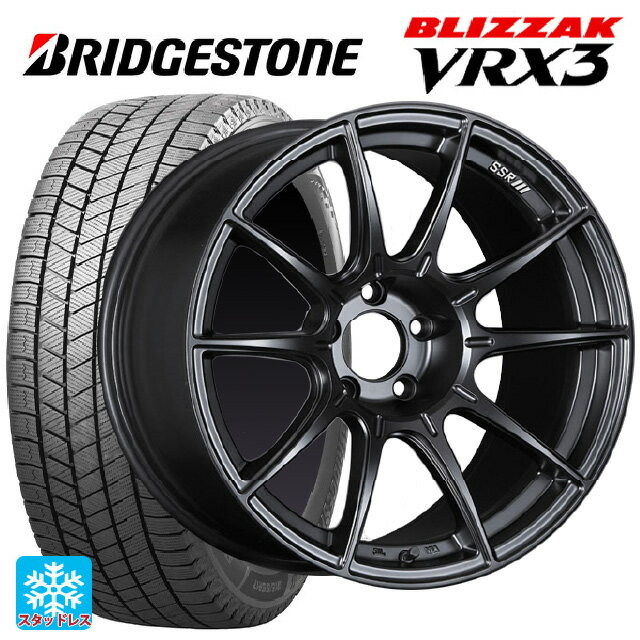 225/60R17 99Q ブリヂストン ブリザック VRX3 正規品 タナベ SSR GT X01 フラットブラック 17-7J 国産車用 スタッドレスタイヤホイール4本セット