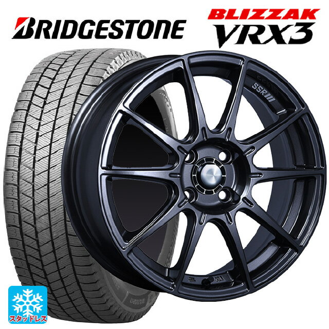 【6/11 1:59迄 全品ポイント5倍】165/50R15 73Q ブリヂストン ブリザック VRX3 正規品 # タナベ SSR GT X01 ST スペック ダークガンメタ 15-5J 国産車用 スタッドレスタイヤホイール4本セット