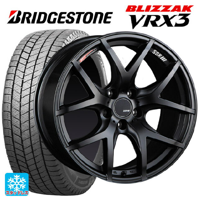 トヨタ プリウス(50系)用 215/45R17 87Q ブリヂストン ブリザック VRX3 正規品 # タナベ SSR GT V03 フラットブラック 新品スタッドレスタイヤホイール 4本セット