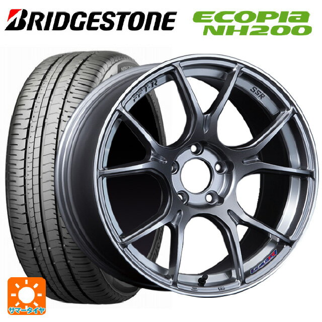 トヨタ プリウス(50系)用 215/45R17 91W XL ブリヂストン エコピア NH200 正規品 # タナベ SSR GT X02 ダークシルバー 新品サマータイヤホイール 4本セット