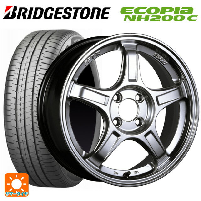 165/60R15 77H ブリヂストン エコピア NH200C 正規品 タナベ SSR GT X03 クロームシルバー 15-5J 国産車用 サマータイヤホイール4本セット