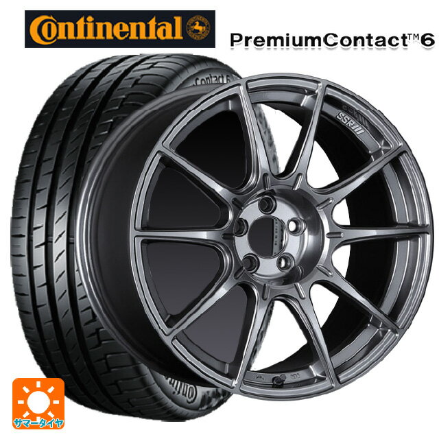 トヨタ プリウス(50系)用 225/40R18 92W XL コンチネンタル プレミアムコンタクト 6 正規品 タナベ SSR GT X01 ダークシルバー 新品サマータイヤホイール 4本セット