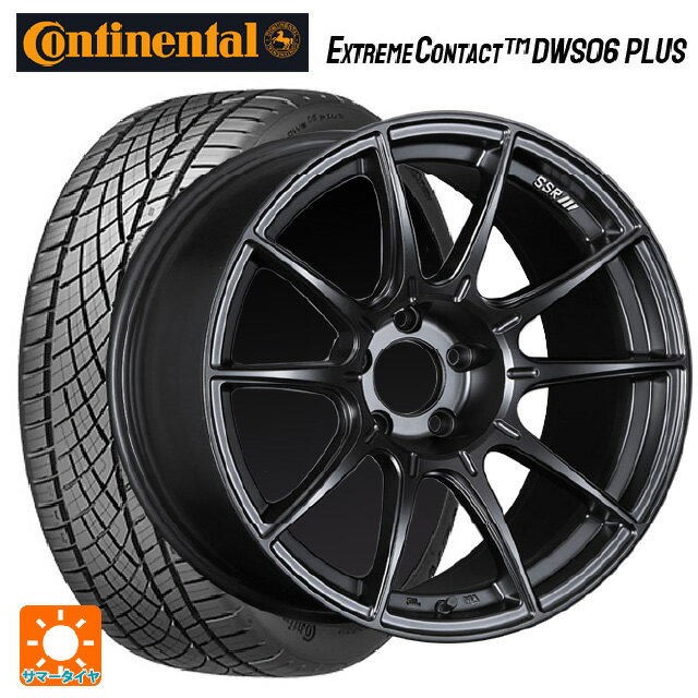 【5/20限定 最大3万円OFFクーポン】225/55R17 97W コンチネンタル エクストリームコンタクト DWS06プラス 正規品 タナベ SSR GT X01 フラットブラック 17-7J 国産車用 サマータイヤホイール4本セット