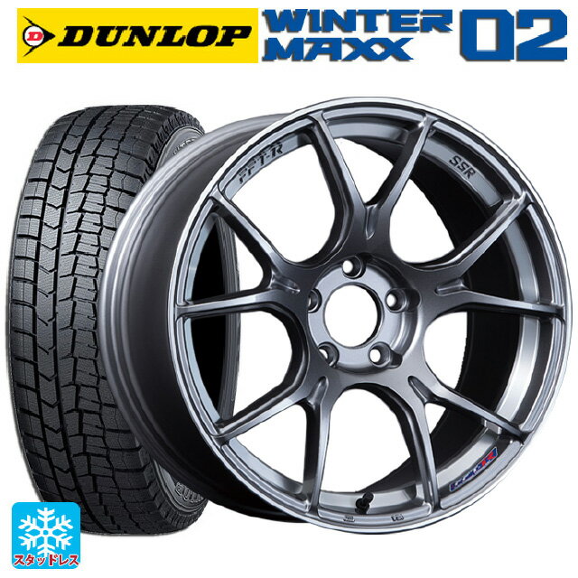 ホンダ ZR-V(RZ4)用 215/60R17 96Q ダンロップ ウィンターマックス 02(WM02) SSR GT X02 ダークシルバー 新品スタッドレスタイヤホイール 4本セット