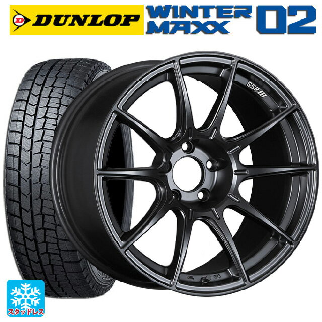 215/50R17 91Q ダンロップ ウィンターマックス 02(WM02) タナベ SSR GT X01 フラットブラック 17-7J 国産車用 スタッドレスタイヤホイール4本セット