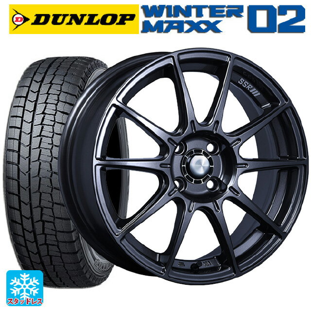 165/55R15 75Q ダンロップ ウィンターマックス 02(WM02) タナベ SSR GT X01 ST スペック ダークガンメタ 15-5J 国産車用 スタッドレスタイヤホイール4本セット