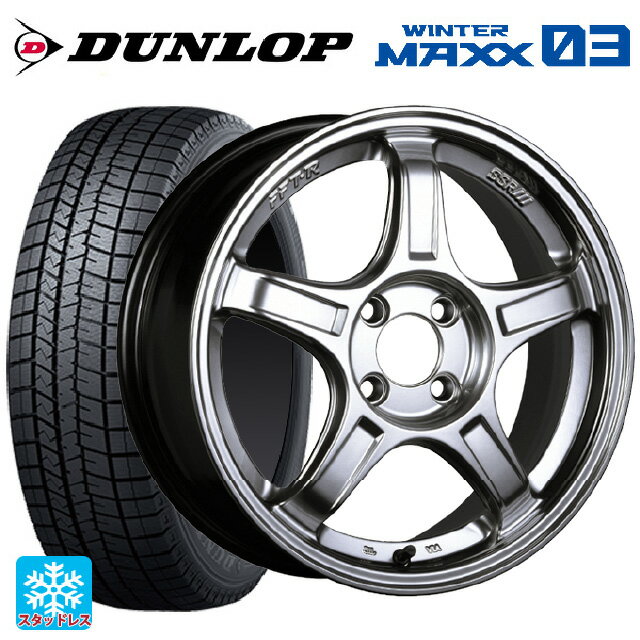 【6/22 20時〜 全品P5倍＆クーポン】ニッサン ノートオーラ(E13)用 205/50R17 89Q ダンロップ ウィンターマックス 03(WM03) タナベ SSR GT X03 クロムシルバー 新品スタッドレスタイヤホイール 4本セット