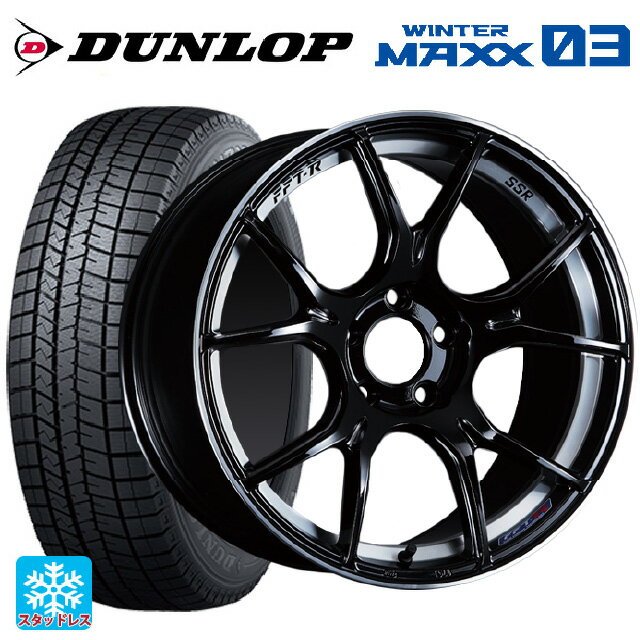 245/40R19 94Q ダンロップ ウィンターマックス 03(WM03) タナベ SSR GT X02 グロスブラック 19-8.5J 国産車用 スタッドレスタイヤホイール4本セット