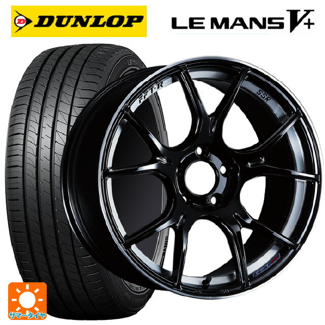 【6/15〜16限定 全品P5倍＆クーポン】165/50R16 75V ダンロップ ルマン5プラス(ルマン5+) タナベ SSR GT X02 グロスブラック 16-5J 国産車用 サマータイヤホイール4本セット