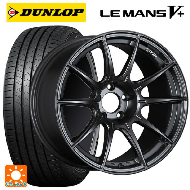 トヨタ プリウス(50系)用 2024年製 225/40R18 92W XL ダンロップ ルマン5プラス(ルマン5+) # タナベ SSR GT X01 フラットブラック 新品サマータイヤホイール 4本セット