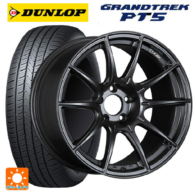 225/60R18 100H ダンロップ グラントレックPT5 タナベ SSR GT X01 フラットブラック 18-7.5J 国産車用 サマータイヤホイール4本セット