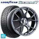 スバル クロストレック(5AA-GUE)用 225/60R17 99Q グッドイヤー アイスナビ7(数量限定) タナベ SSR GT X02 ダークシルバー 新品スタッドレスタイヤホイール 4本セット