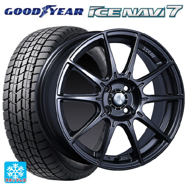 165/60R15 77Q グッドイヤー アイスナビ7(数量限定) # タナベ SSR GT X01 ST スペック ダークガンメタ 15-5J 国産車用 スタッドレスタイヤホイール4本セット
