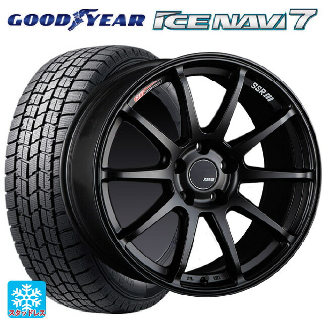 215/45R17 87Q グッドイヤー アイスナビ7(数量限定) # タナベ SSR GT V02 フラットブラック 17-7J 国産車用 スタッドレスタイヤホイール4本セット