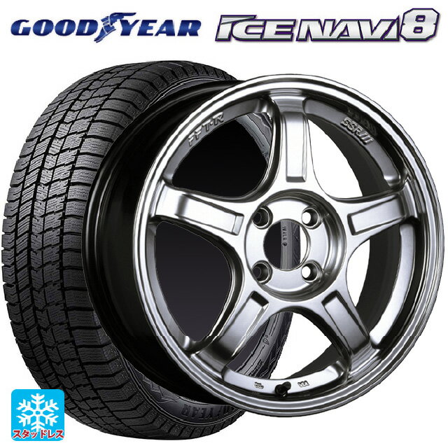 2024年製 165/55R15 75Q グッドイヤー アイスナビ8 # タナベ SSR GT X03 クロムシルバー 15-5J 国産車用 スタッドレスタイヤホイール4本セット