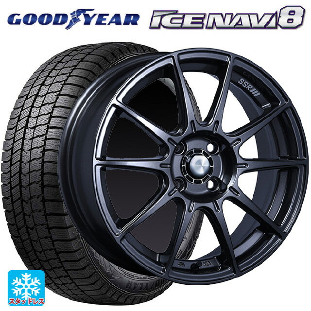2024年製 165/55R15 75Q グッドイヤー アイスナビ8 # タナベ SSR GT X01 ST スペック ダークガンメタ 15-5J 国産車用 スタッドレスタイヤホイール4本セット