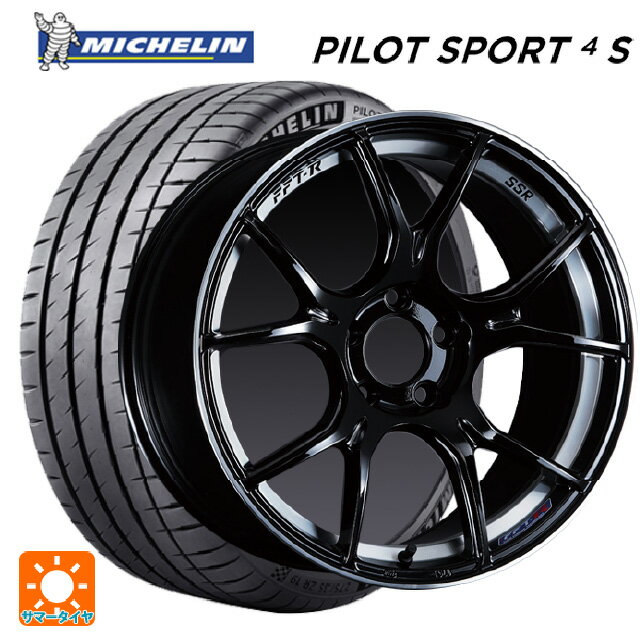 【6/22 20時〜 全品P5倍＆クーポン】245/40R18 97Y XL ミシュラン 正規品 パイロットスポーツ4S タナベ SSR GT X02 グロスブラック 18-8.5J 国産車用 サマータイヤホイール4本セット