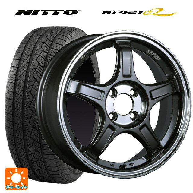 225/60R17 103V ニットー NT421Q タナベ SSR GT X03 マシンドグラファイトガンメタ＋スモーククリア 17-7J 国産車用 サマータイヤホイール4本セット