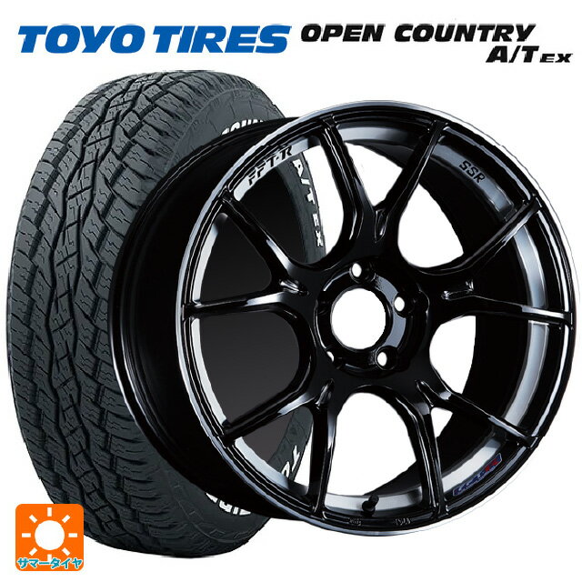 235/60R18 103H トーヨー オープンカントリー A/T EX ホワイトレター ＃ タナベ SSR GT X02 グロスブラック 18-7.5J 国産車用 サマータイヤホイール4本セット