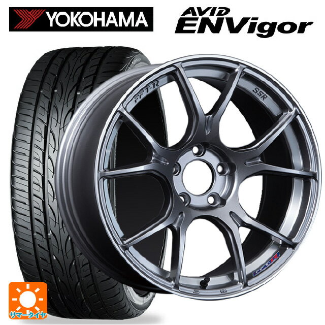 【6/15〜16限定 全品P5倍＆クーポン】225/55R19 99W ヨコハマ エービット エンビガー S321 タナベ SSR GT X02 ダークシルバー 19-8J 国産車用 サマータイヤホイール4本セット